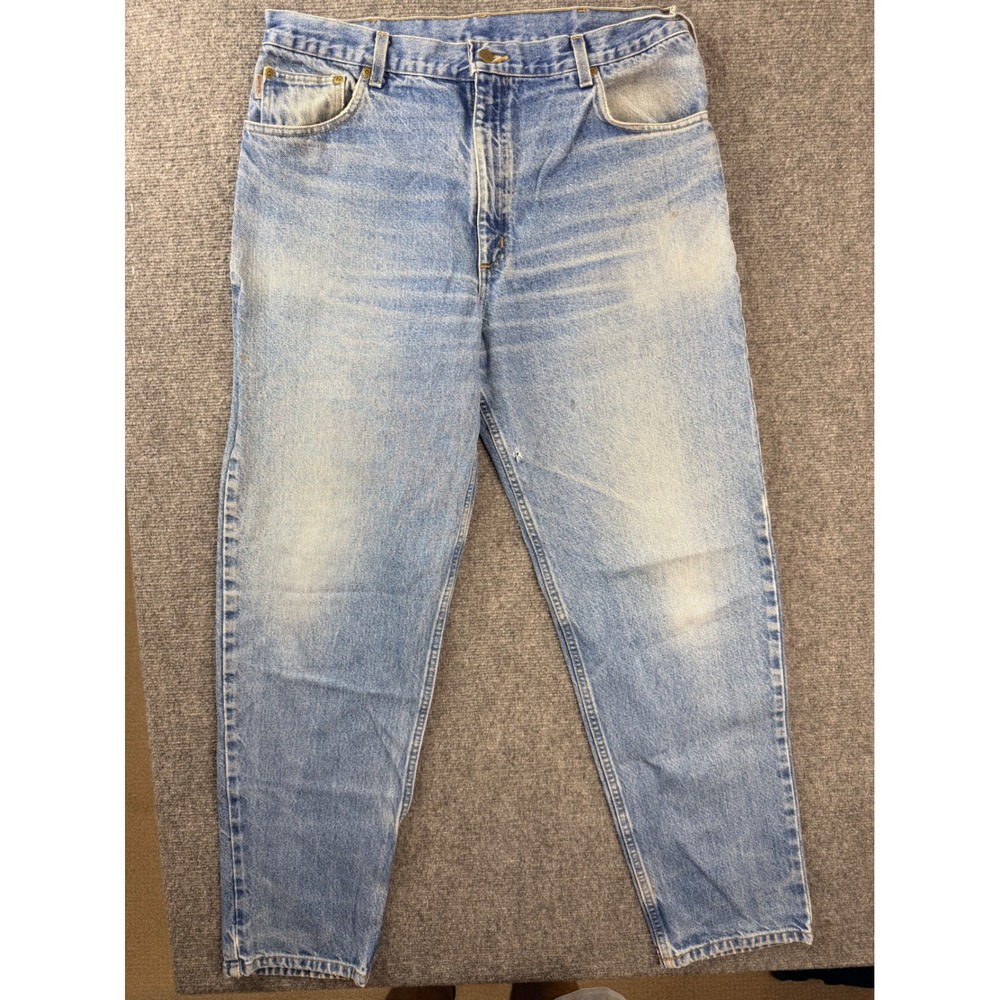 Vintage Carhartt B17DST Jeans Mens 38x32 Blue Relaxed Fit Denim Y2K Workwear USA